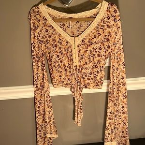 Free people boho crop top